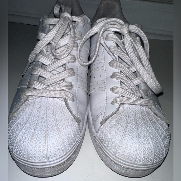Adidas White Superstar Sneakers - Picture 5 of 8
